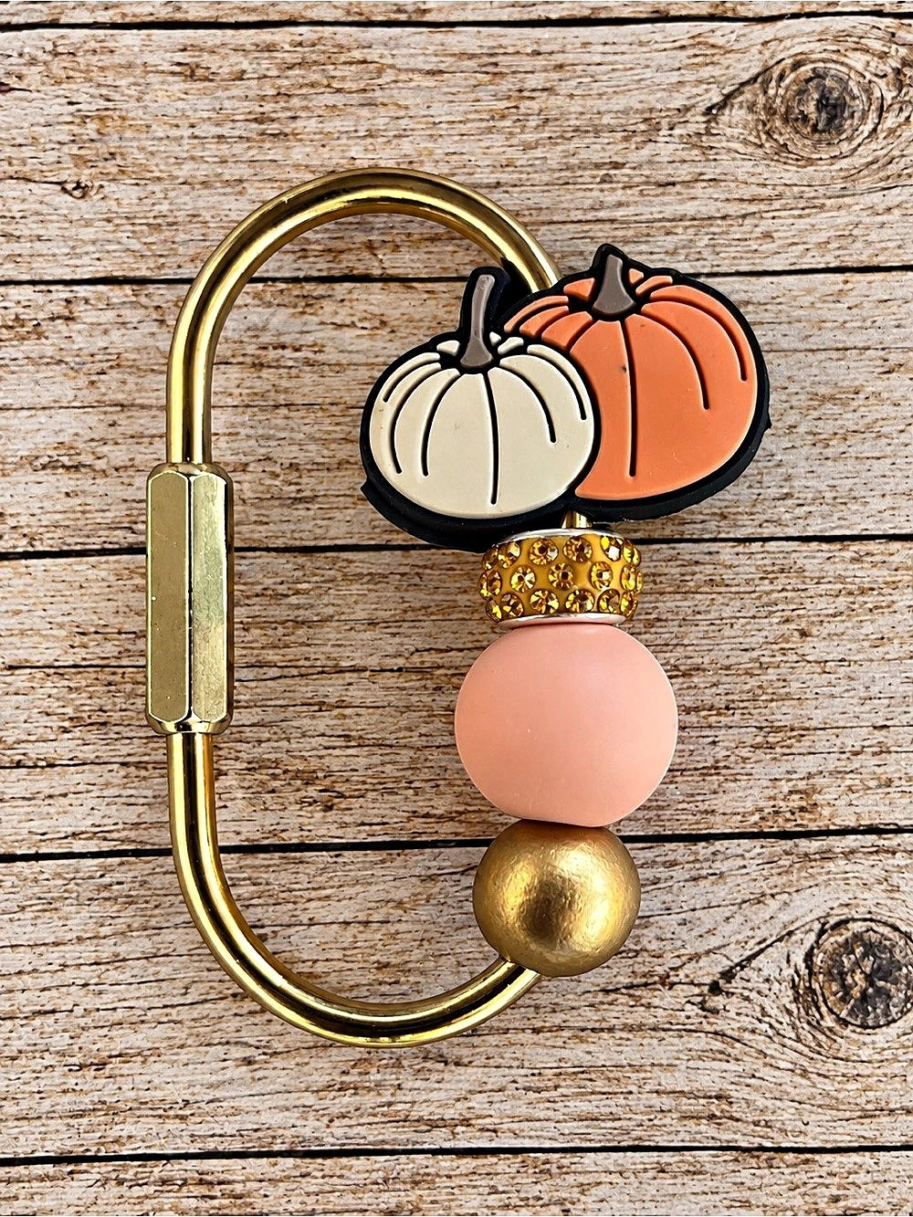 Gold Pumpkin Purse Charm